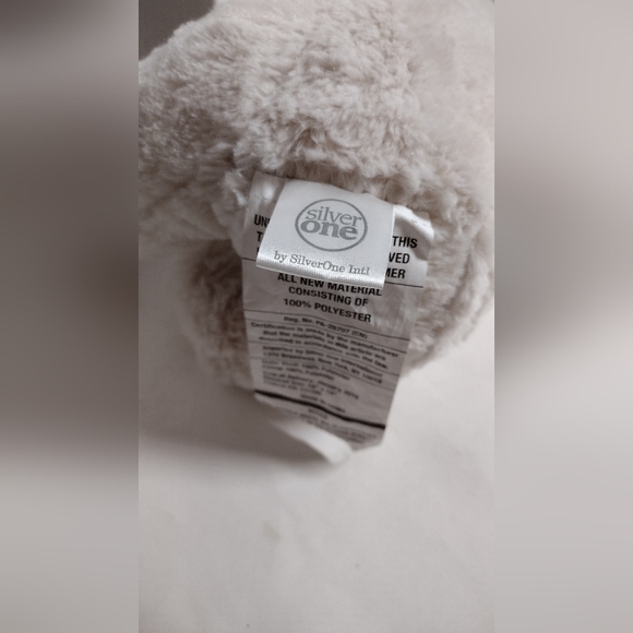 Silver One Bear Plush Stuffed Animal Toy Soft 12" - Picture 6 of 6